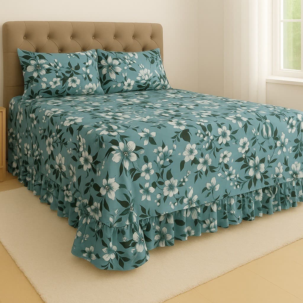 Colcha Cobre Leito Helena com Fronha Tecido 400 Fios - Vários tamanhos -DMX