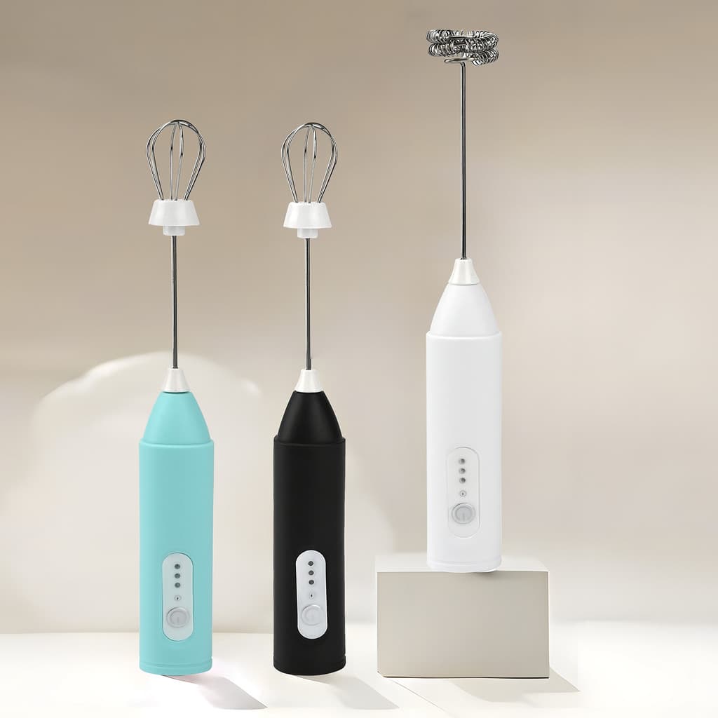 Espumador de Leite Elétrico 3 Velocidades Batedor para Café Ovos e Milkshake