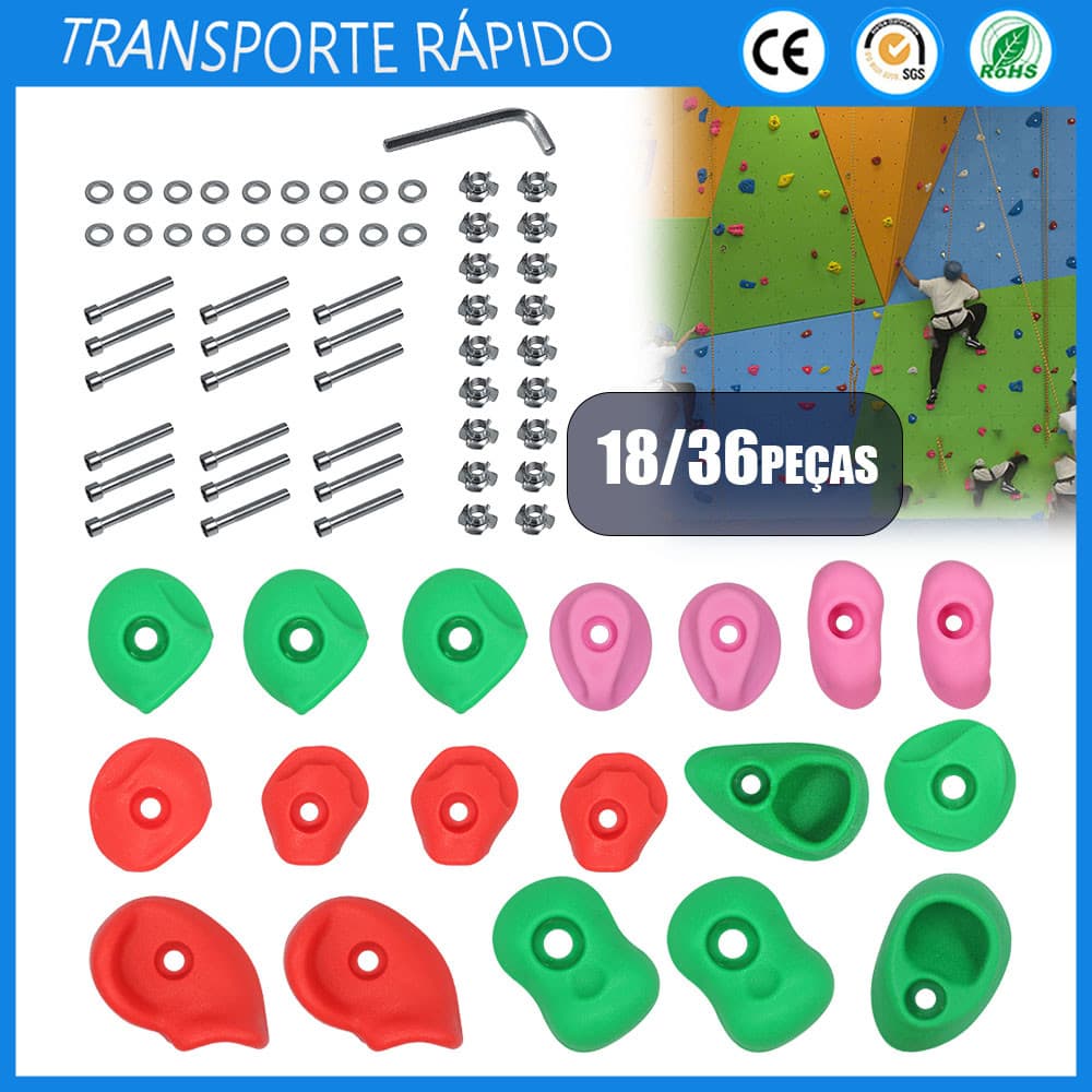 18/36 pçs ramo de parede escalada crianças Gecko parede escalada ramo escalada pedra escalada