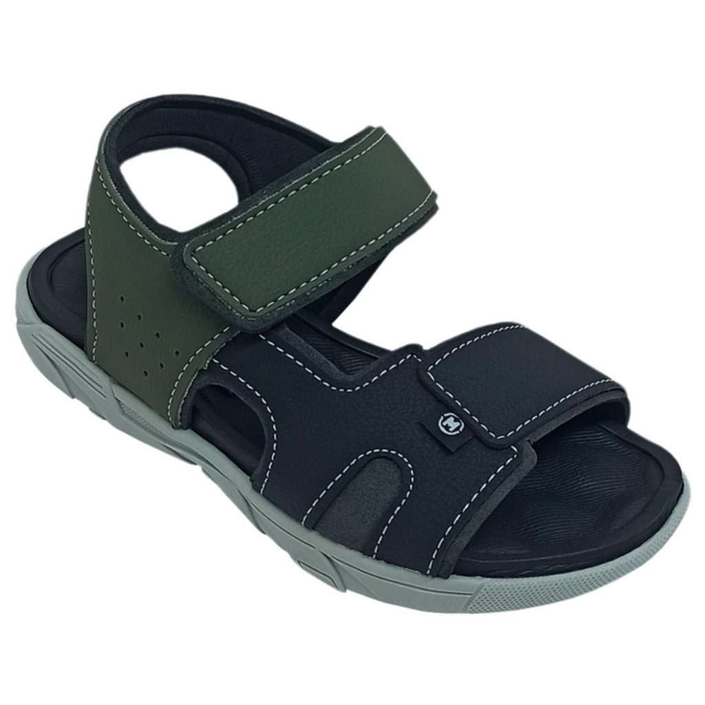 Sandália Molekinho Meninos Praticidade Ajuste Por Tiras Auto Colantes