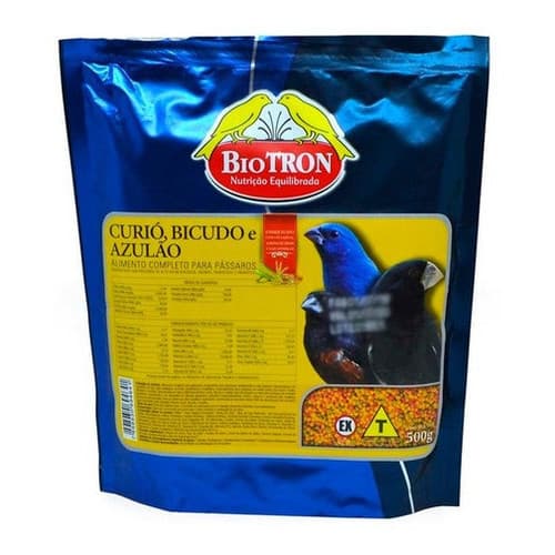 Ração Extrusada Para Curió , Bicudo E Azulão 500g - Biotron