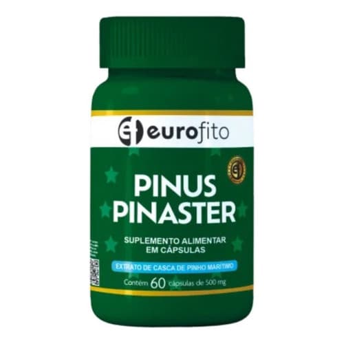 Pinus Pinaster 500mg Suplemento Alimentar Com 60 Cápsulas - Eurofito