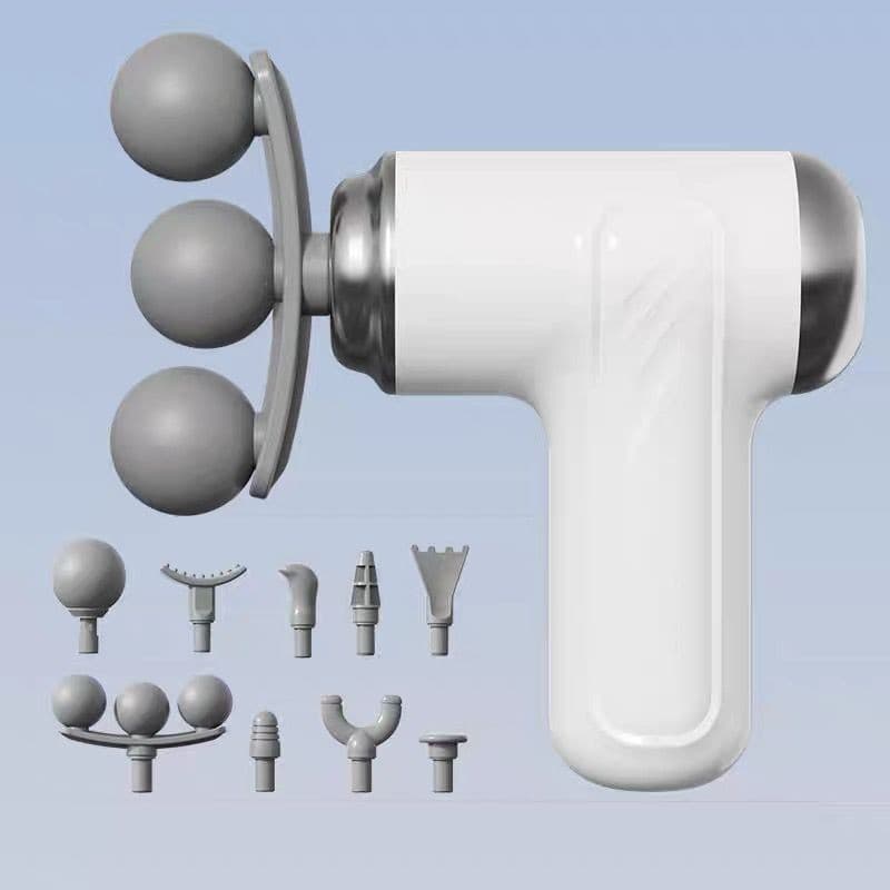 Pistola de Massagem Profissional Elétrica – Alívio Muscular com 6 Velocidades e 9 Peça