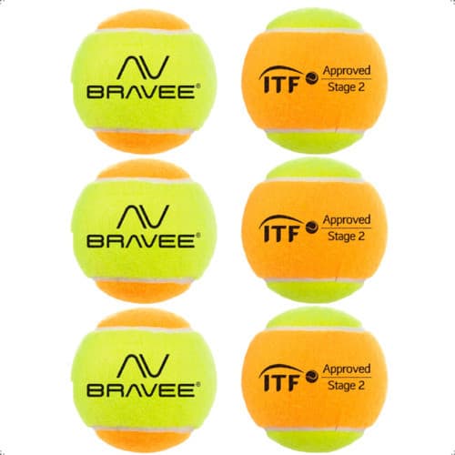 BOLINHA BEACH TENNIS OFICIAL BRAVEE - KIT 6 UN
