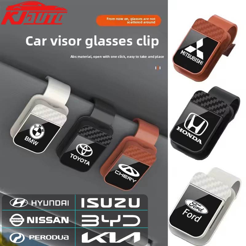 Clipe De Armazenamento De Óculos De Carro Suporte Sol Para Viseira De E Organizador De Recibos Toyota Honda Mitsubishi N