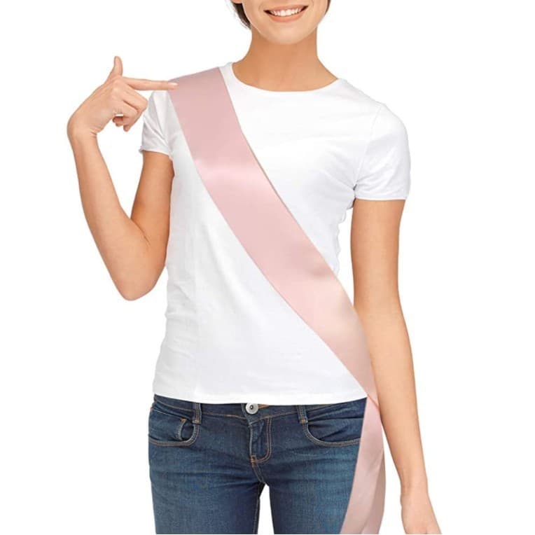 Faixa De Cetim Em Branco Faça Você Mesmo , Sua Própria , Festa De Aniversário , Casamento , Galinha , Decorações De