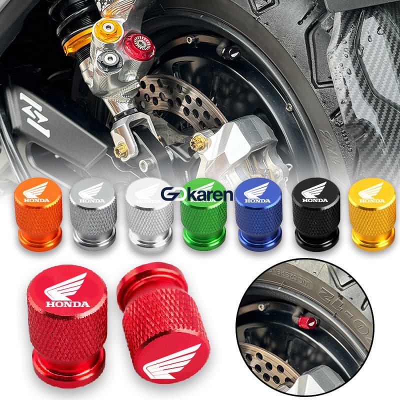 2 peças adequadas para Honda CBR650R CB500X CBR1000RR modificado tampa do bocal do pneu tampa do núcleo da válvula acess