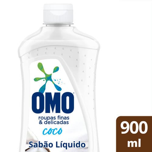 Lava-roupas Líquido Omo Roupas Finas E Delicadas Coco 900ml