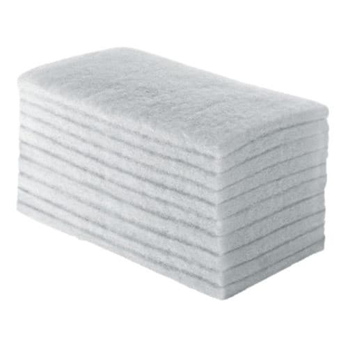 Kit 10 Unides Fibra Lt Limpeza Leve Esponja Bucha Branca Refil