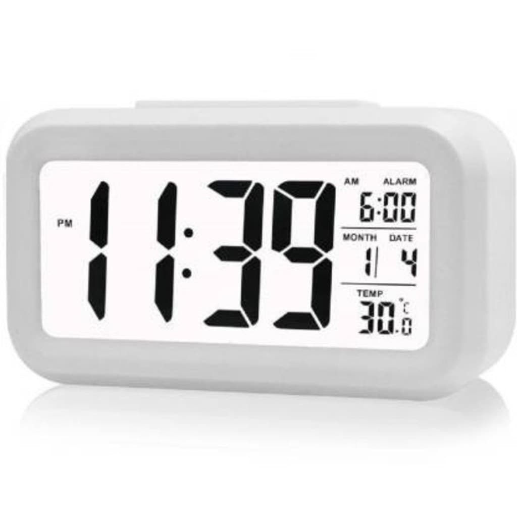 Relógio LCD De Controle De luz Óptica Com Sensor De Temperatura Inteligente De Mesa Digital