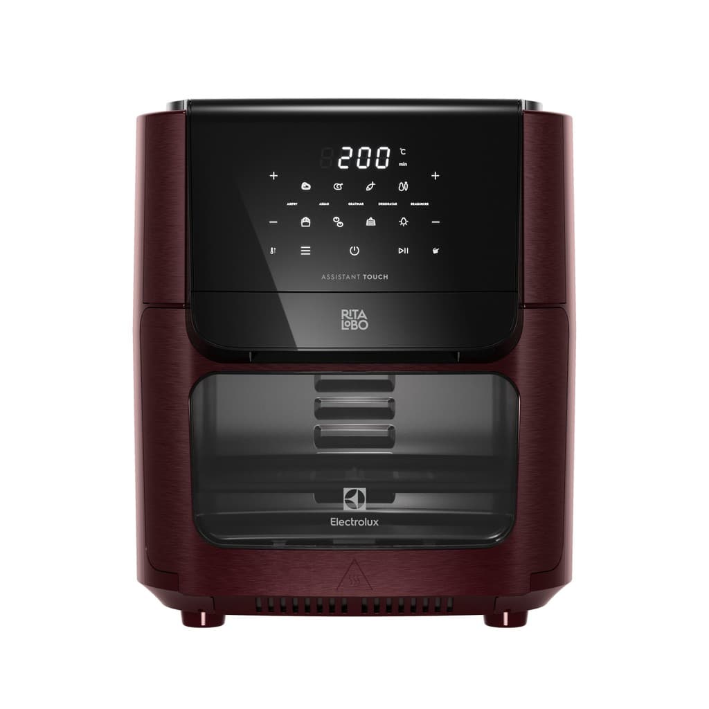 Air Fryer Oven Electrolux por Rita Lobo 12L Digital Vermelha Escura Experience 1700W (EAF86)