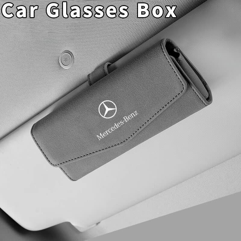 Caixa de Óculos para Viseira de Sol para Carro Mercedes Benz AMG A C CLA E GLA GLC GLE S B CLS Classe W204 W213 W212 W21