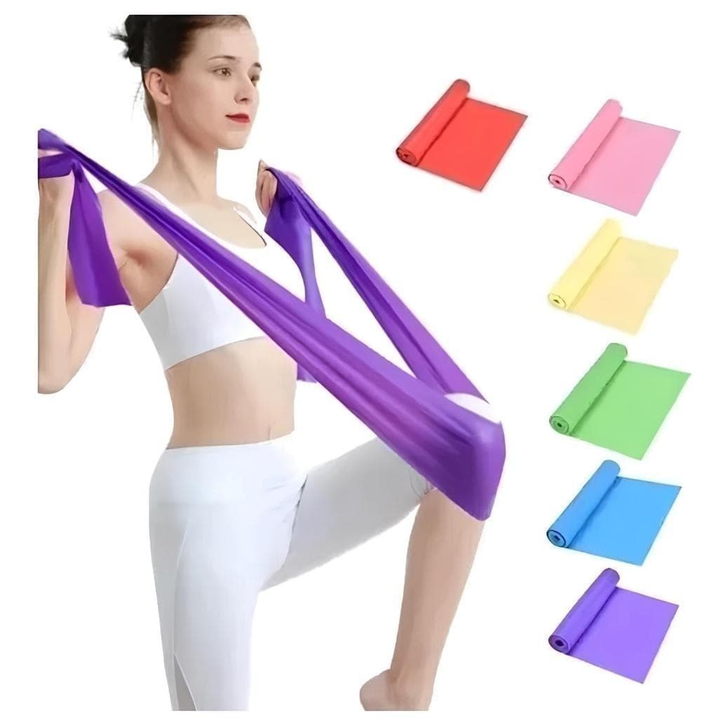 Faixa Elástica Para Exercício de Yoga e Alongamento 150cm jorgestore