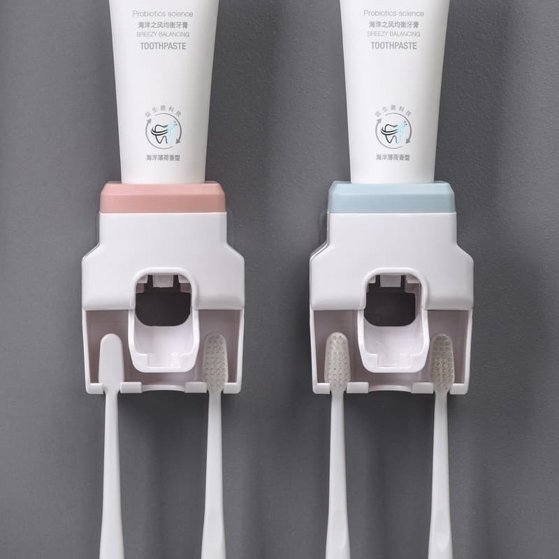 Dispenser Aplicador Creme Dental Pasta Dente Suporte Escovas