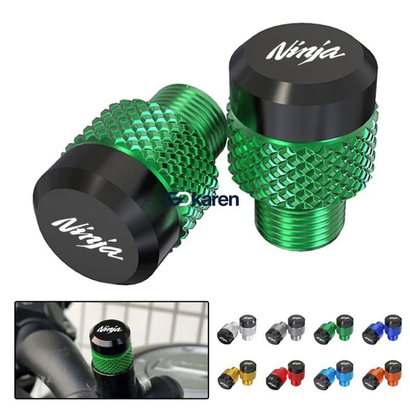 Tampa de parafuso decorativa para espelho retrovisor, adequada para Kawasaki NINJA250R ninja 400