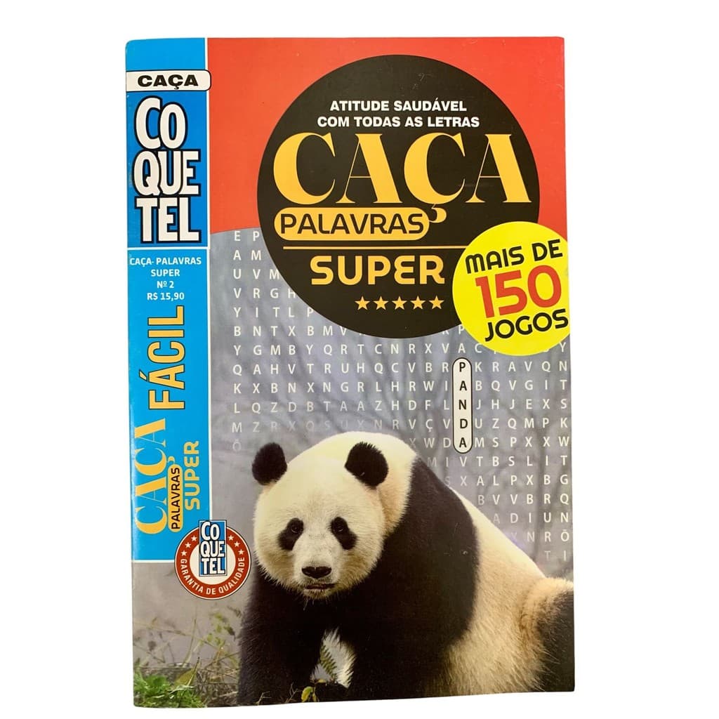 Livro Coquetel Caça Palavras Super - Nível Fácil N° 02