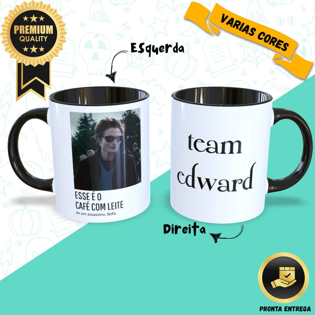 Caneca Edward Cullen Crepúsculo Meme Personalizada Premium Crepúsculo Caneca Divertida Geek