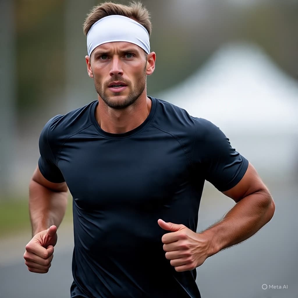 Headband Faixa de Cabelo Gringa corrida UV 50 PREMIUM Malha Elástica Acessórios Cabelo PRETA BRANCA