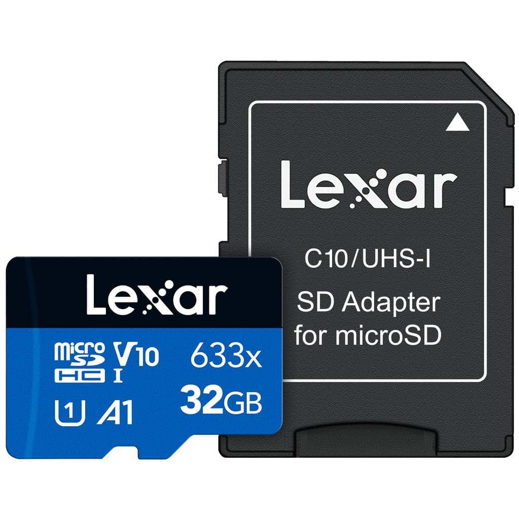 Cartão de Memória Lexar High-Performance 633x microSDHC/microSDXC UHS-I cards 32GB Blue