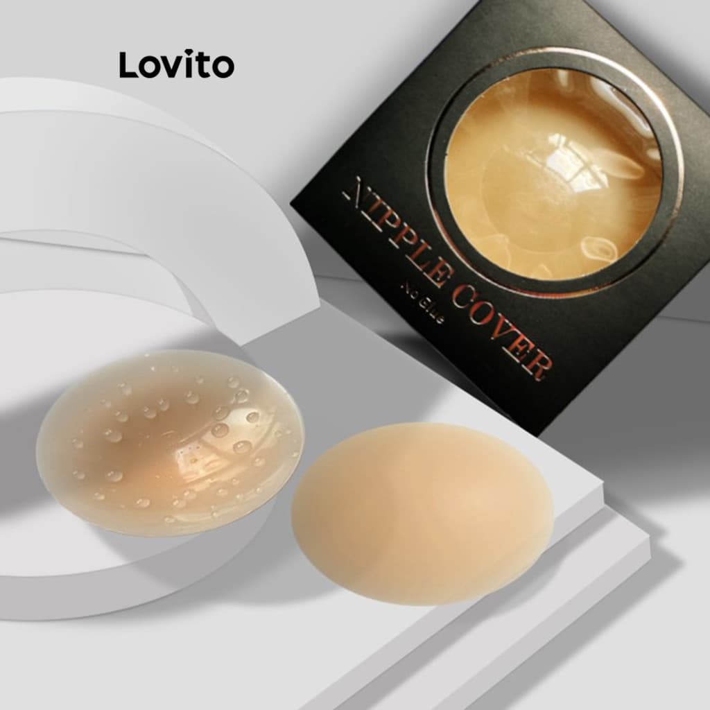 Lovito Acessórios De Lingerie Push Up Sem Fio E Amigáveis ​​à Pele Para Mulheres LNE49245