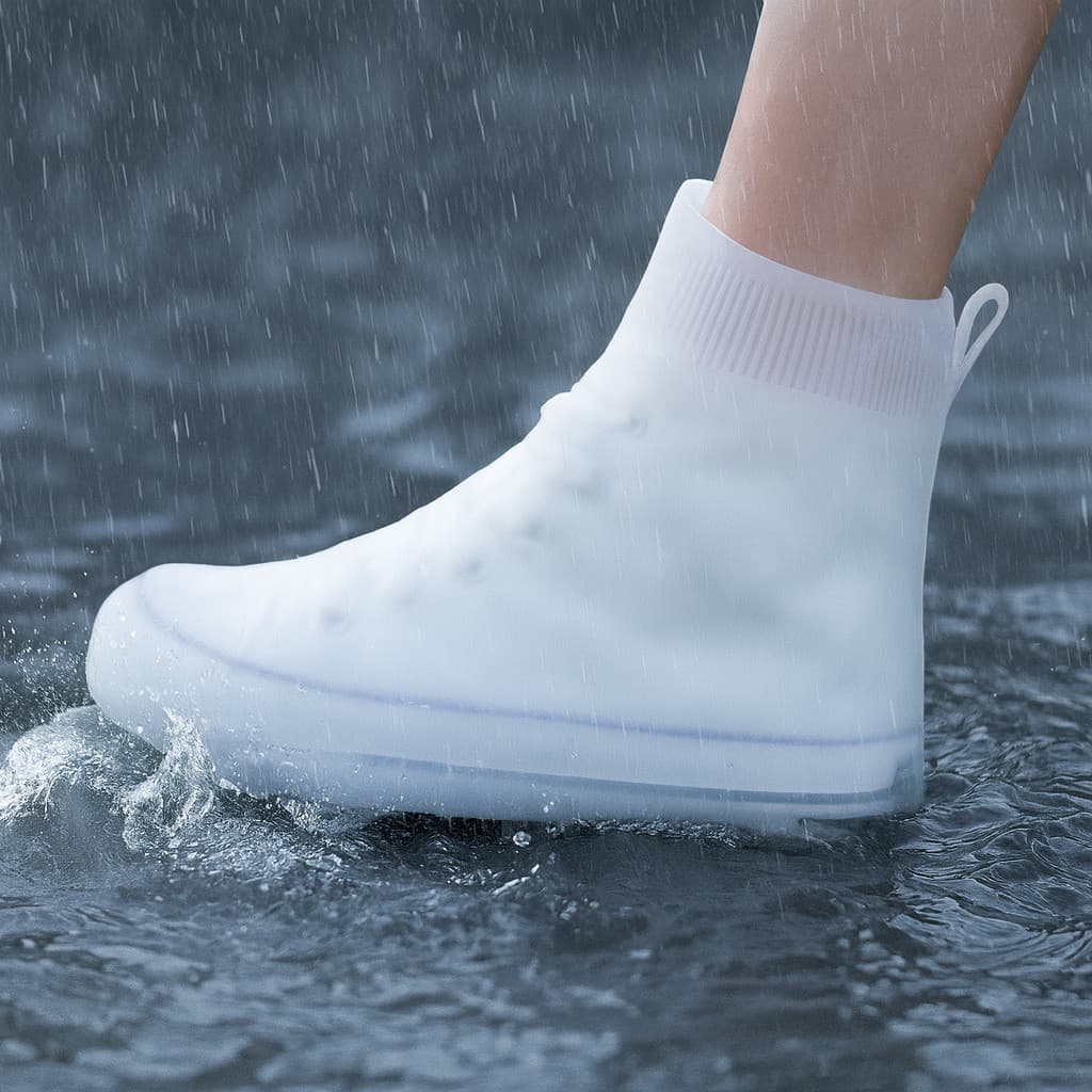 Capa Chuva Sapato Tênis Moto Protetor Silicone Calçado