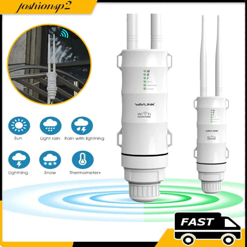 AC300 2.4G Repetidor Wifi Externo Dual Band Roteador De Alta Potência Externo 300Mbps