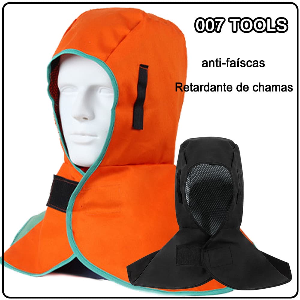 Balaclava De Solda Antichamas P/ Proteção De Cabeça E Pescoç Chapéu Xale Respirável