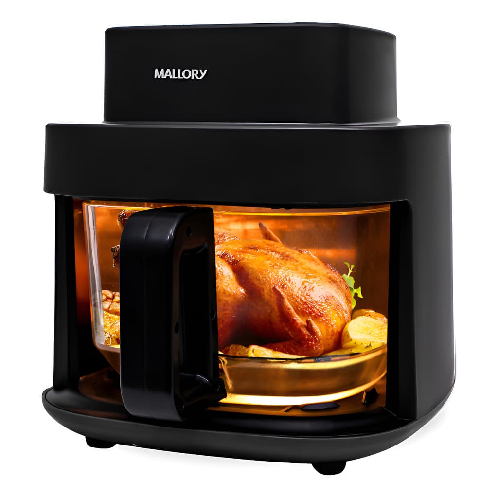 Air Fryer Fritadeira Elétrica Mallory SmartGlass 4,5L, Air Cook 360, Cuba de Vidro Temperado 127V ou 220V