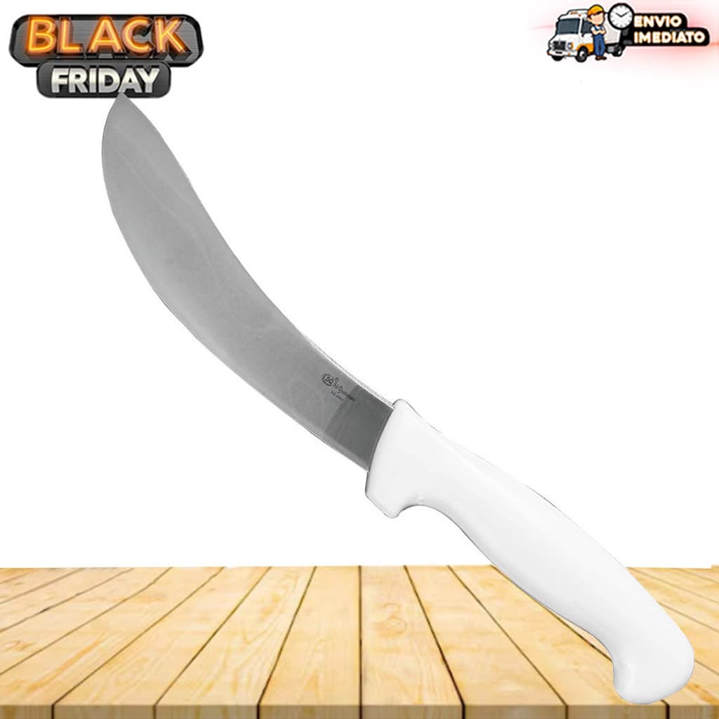 Faca Tira Couro Sangria Profissional Lâmina Aço Inox 6 Polegadas Aço Inox