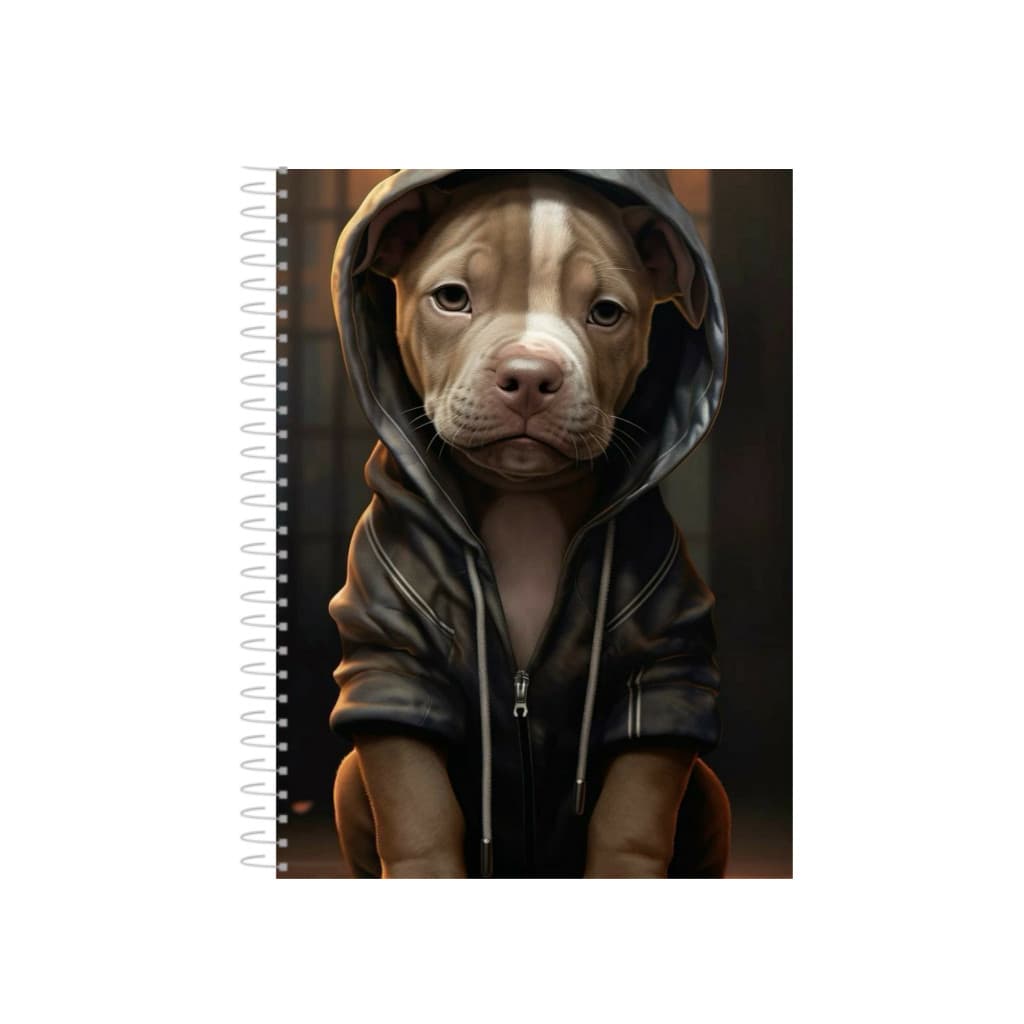 Caderno Universitario Pit Bull Terrier Americano 1, 10   ou 20 Matérias