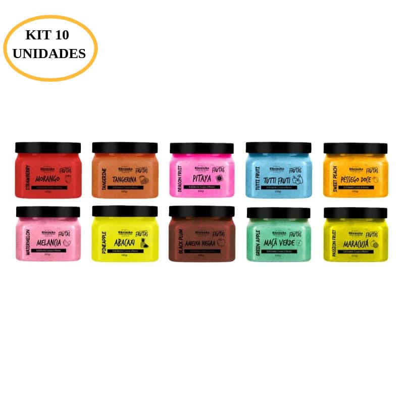 Esfoliante sortidos corpo e rosto com 10 unidades