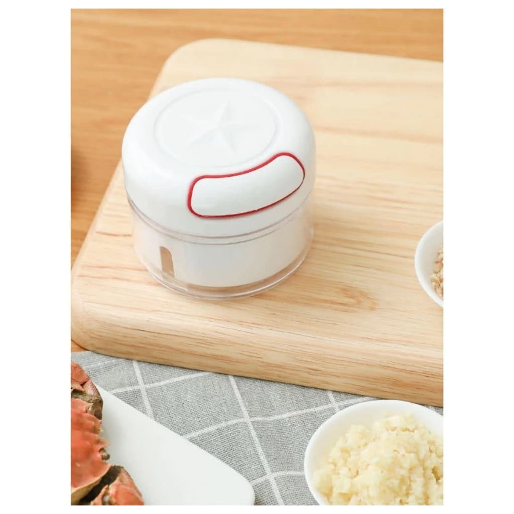 Mini Processador Manual De Alimentos Com Lamina Inox Para Processamento Rápido De Vários Tempero promoção