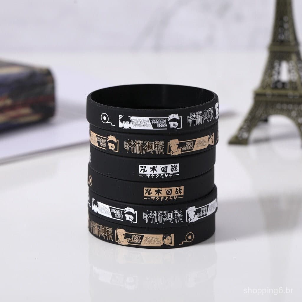 Pulseira Esportiva De Silicone Jujutsu Kaisen Anime