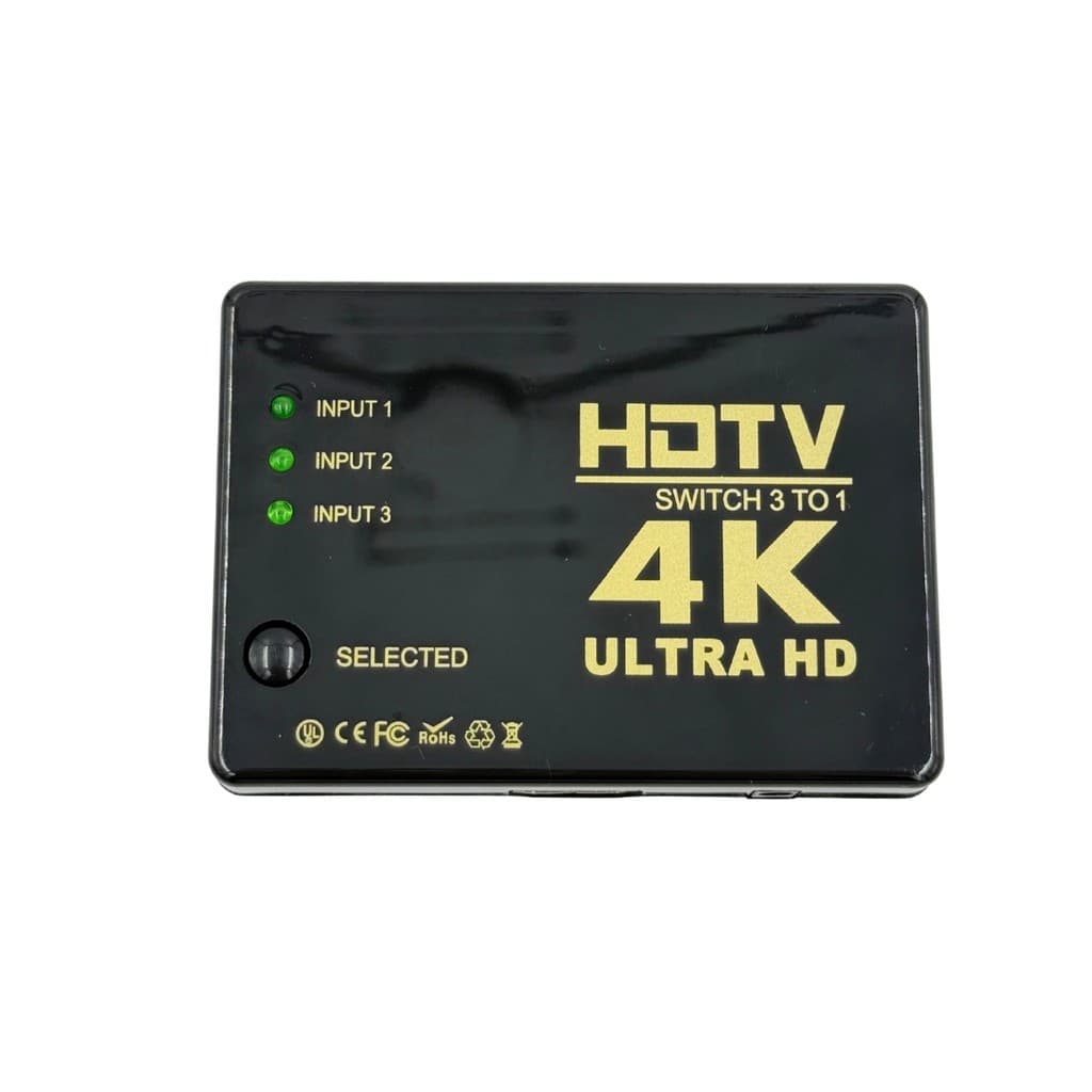 Switch Hdmi 3x1 Com Controle Remoto KNUP 1080P