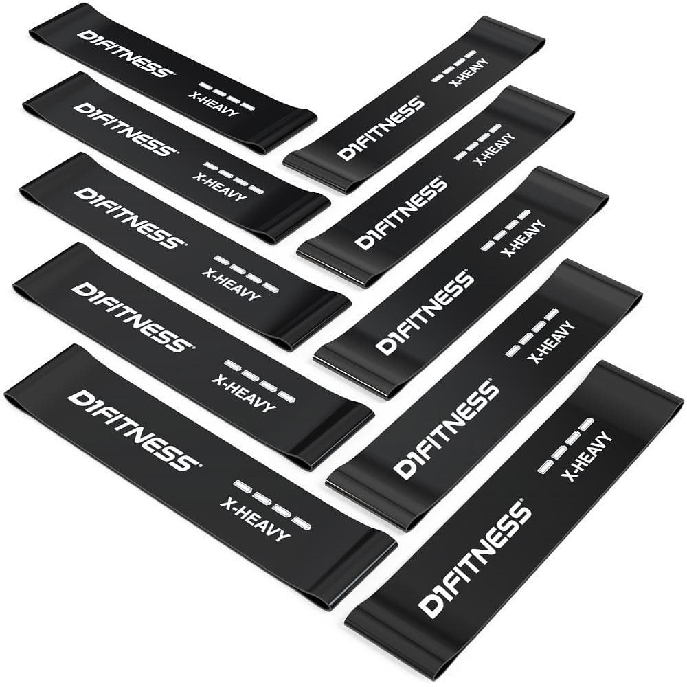 Mini Band Extra-Forte D1FITNESS 10und - Preta