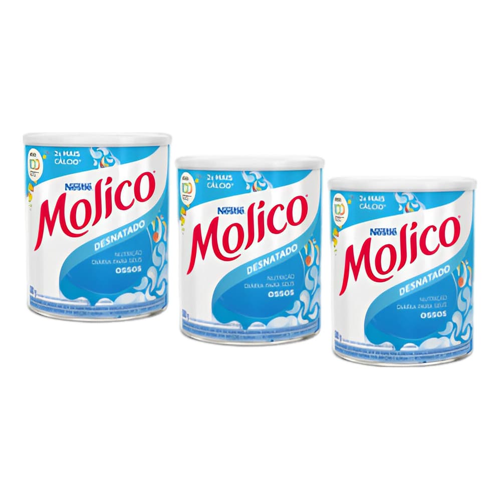 Leite Em Po Nestle Molico Desnatado Kit 3