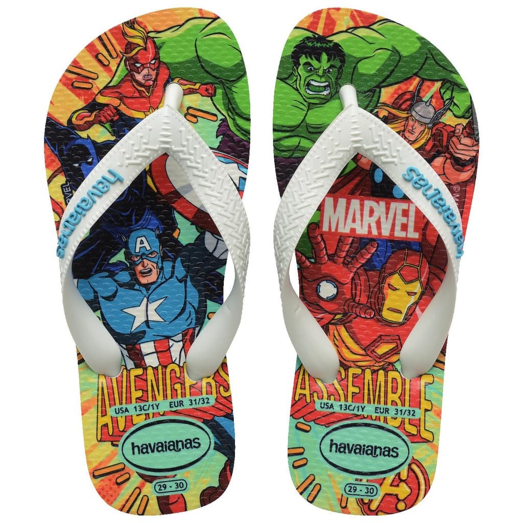 Chinelo Havaianas Infantil Top Marvel II Homem Aranha