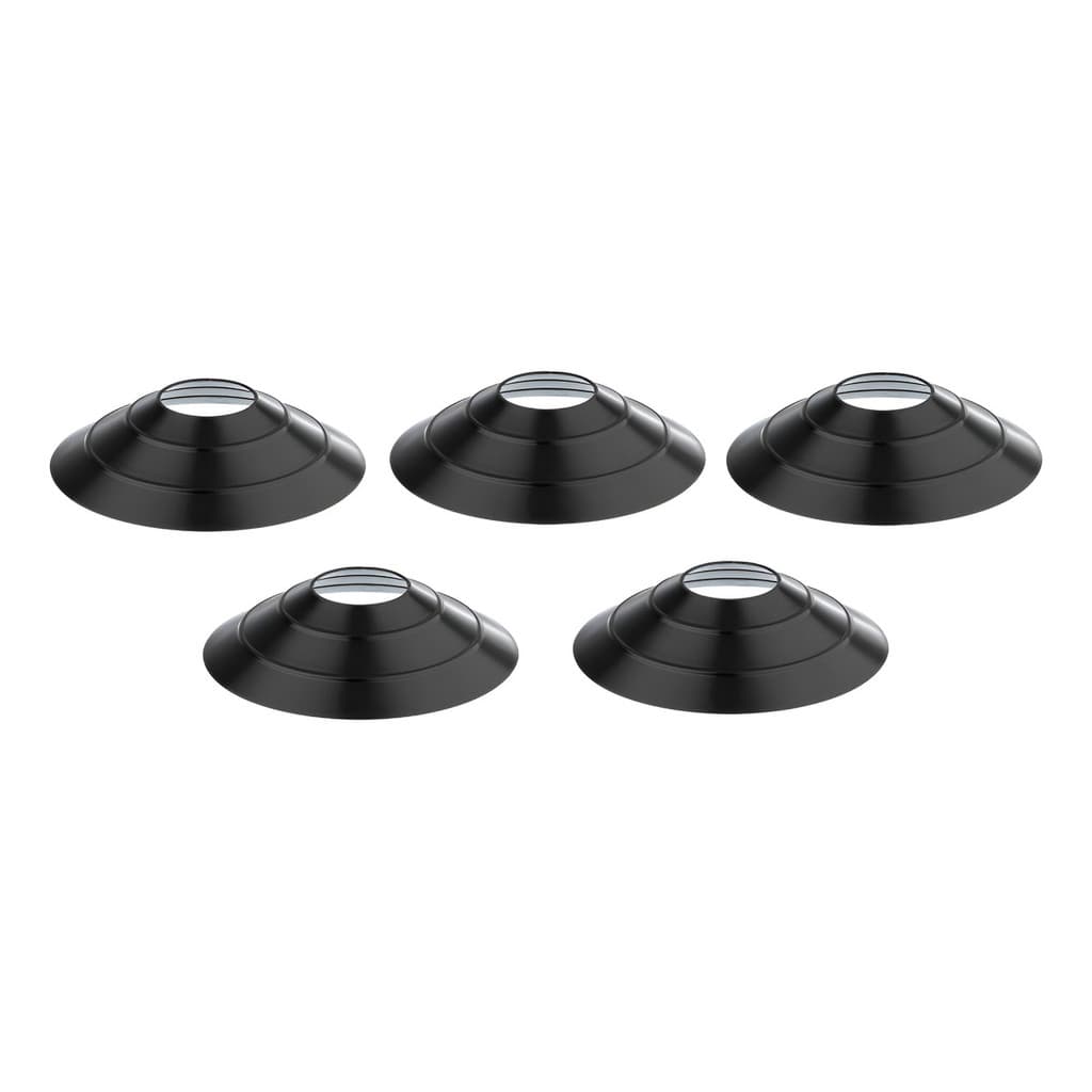 Kit 05 Chapéu Chines Cone Treino Funcional 20cm Preto