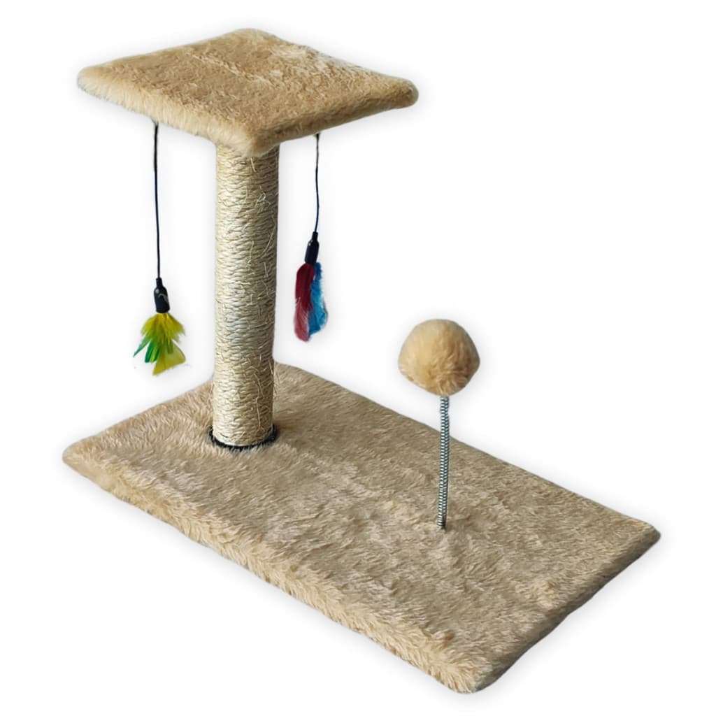 Arranhador Para Gatos Poste Brinquedo Bolinha Interativo