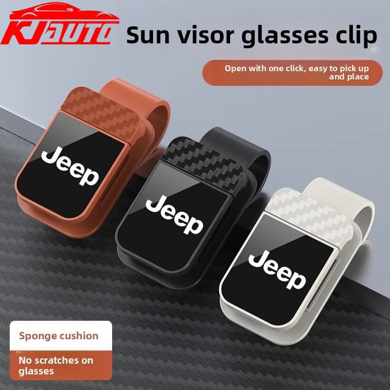 Clipe De Armazenamento De Óculos De Carro Jeep Suporte Sol Para Viseira De E Organizador De Recibos Renegade Compass wil