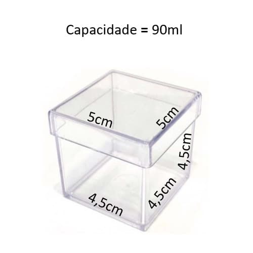 Caixinha Acrilica 5x5cm