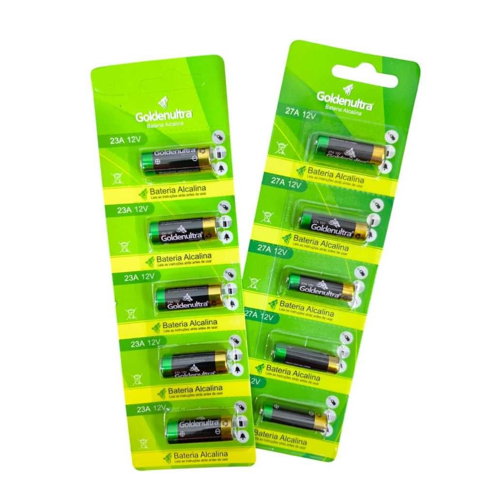 Pilha Para Controle De Portão 12v 23A 27A Cartela Com 5 Peças