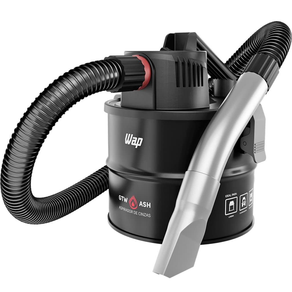 Aspirador de Cinzas para Churrasqueira Lareira E fogão a Lenha GTW ASH Portatil 1400W WAP
