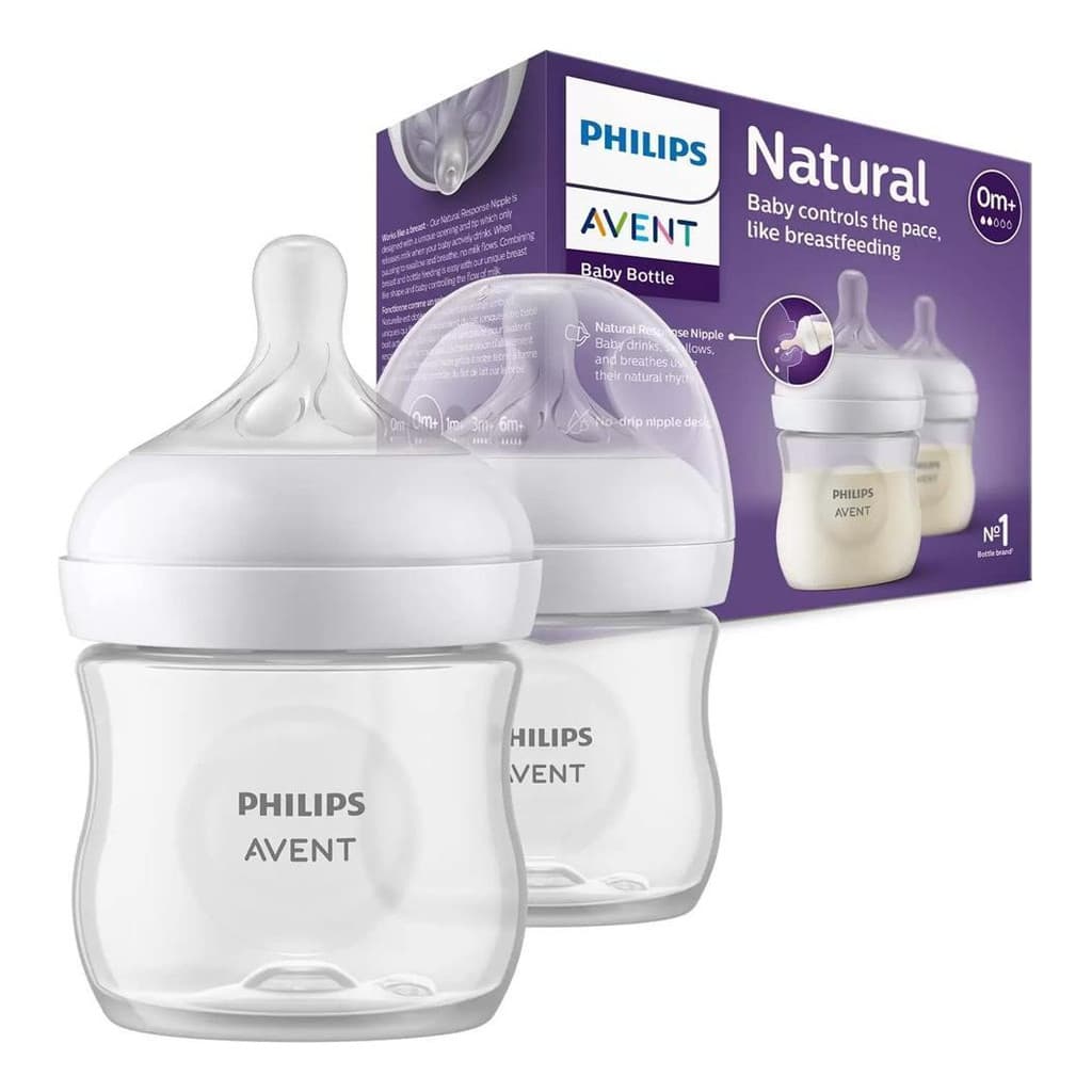 Kit 2 Mamadeiras Pétala 3.0 125ml Philips Avent 0m+ Cor Único
