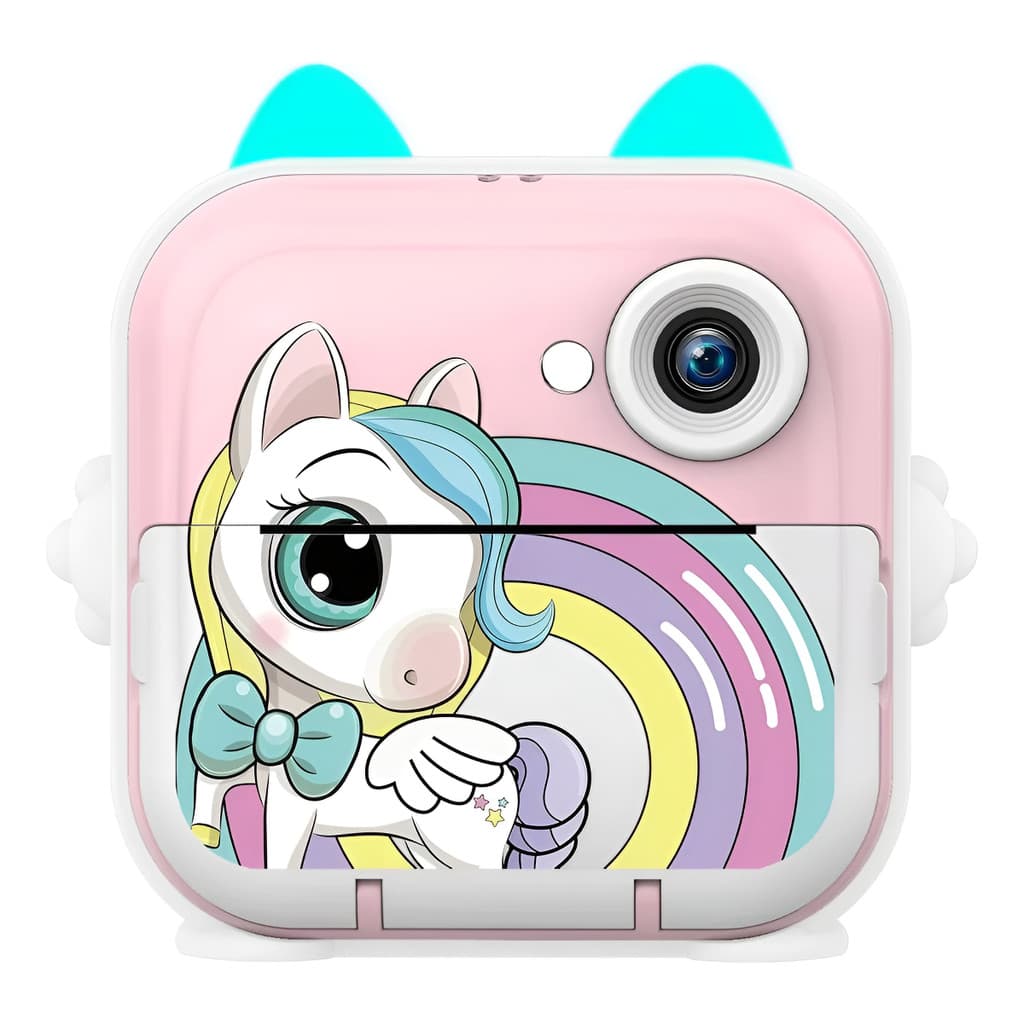 Câmera Analógica Impressão Térmica Usb Unicornio