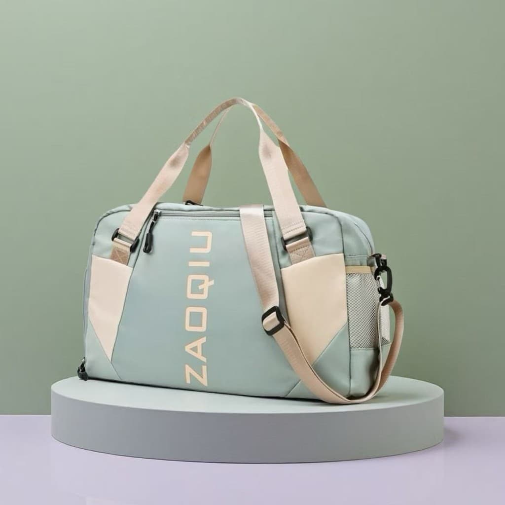 Bolsa de Ombro Academia Feminina - Saco Esportivo Grande para Viagem, Yoga, Fitness, Resistente