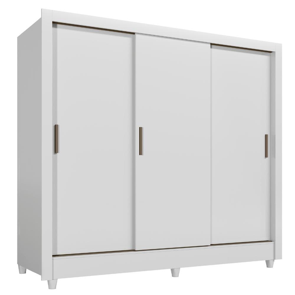 Guarda Roupas Casal com 3 Portas de Correr 2 Gavetas França Andirá