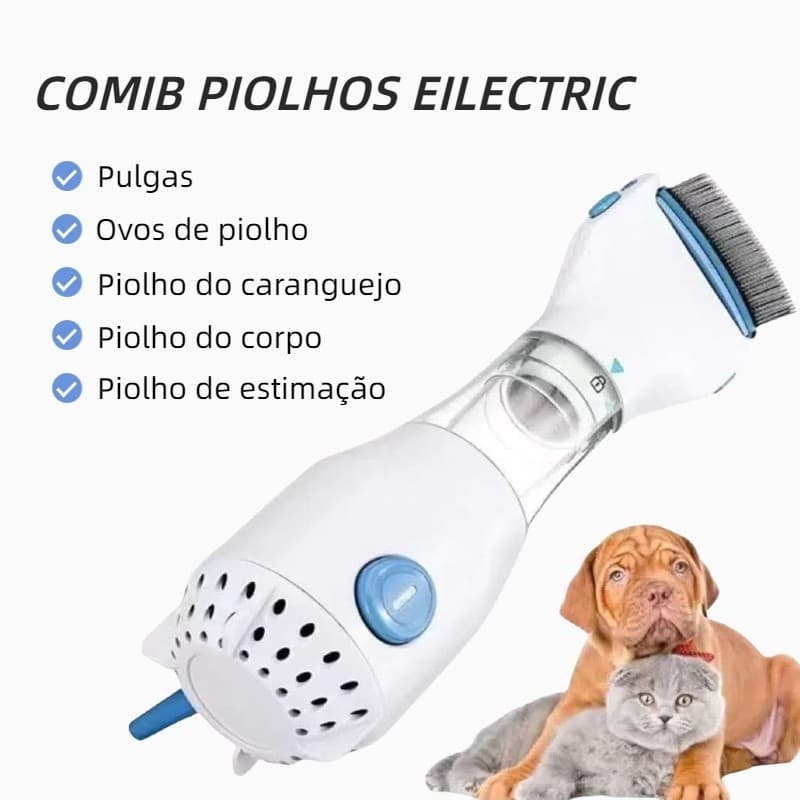 110V Removedor Elétrico De Piolhos , Pente Para Pulgas , Limpeza Física , Limpador De Pêlos De Animais De Estimação