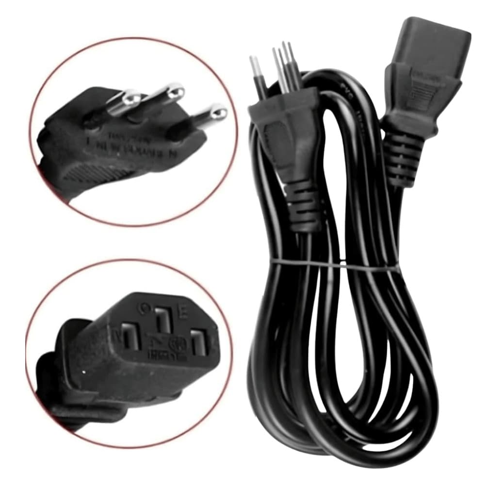 Cabo de Força Tripolar tipo PC ATX 1.80m para Fonte CB-112