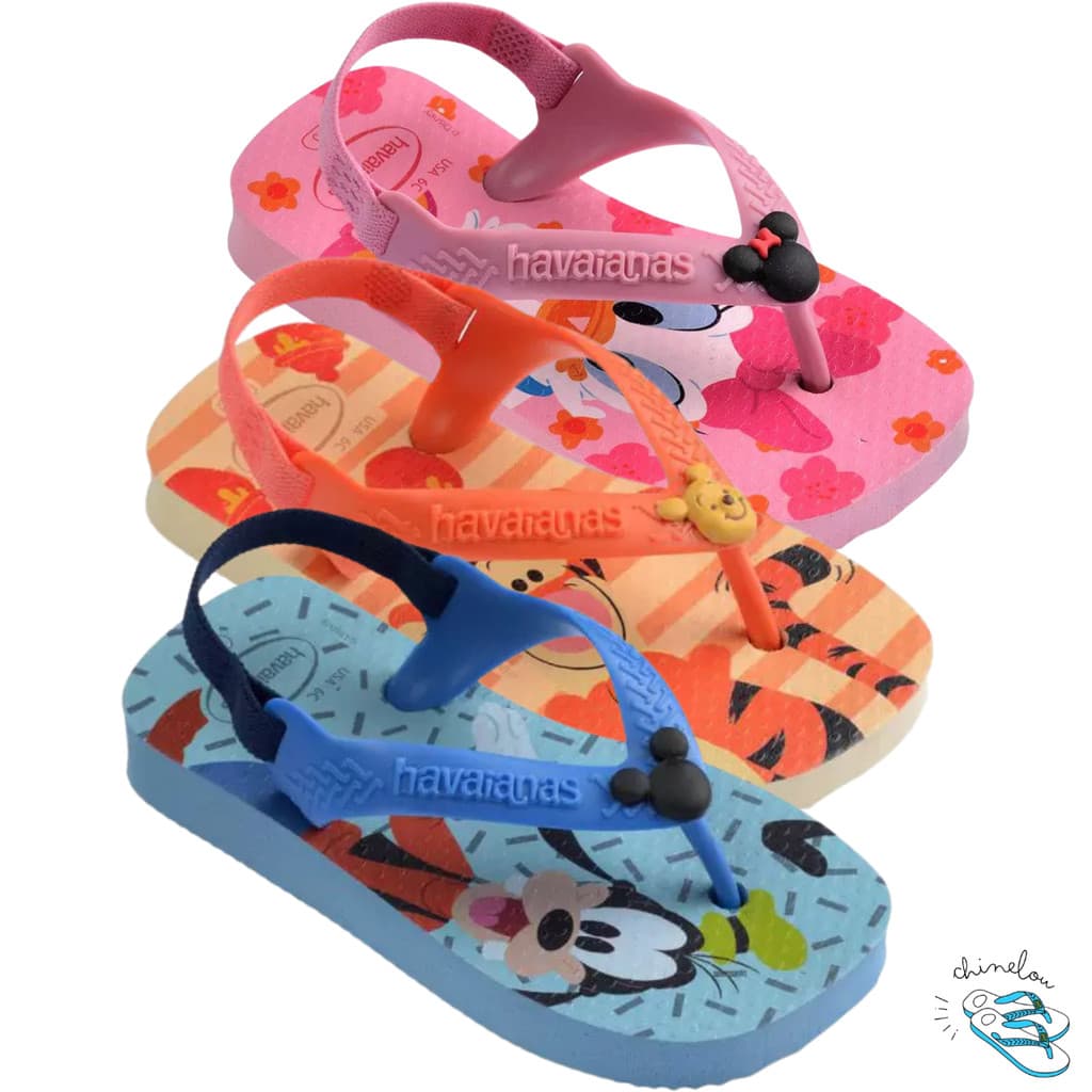 Sandalia Chinelo Havaianas Baby Disney Classics Desenho Papete Bebe Original